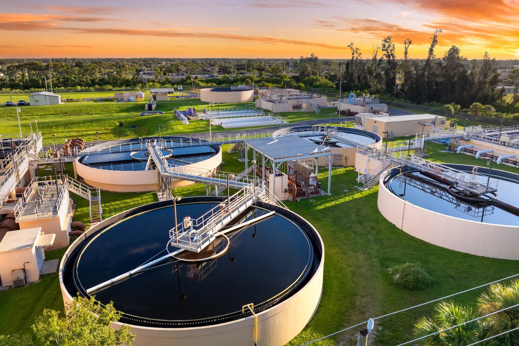 Wasseraufbereitungsanlage von oben
